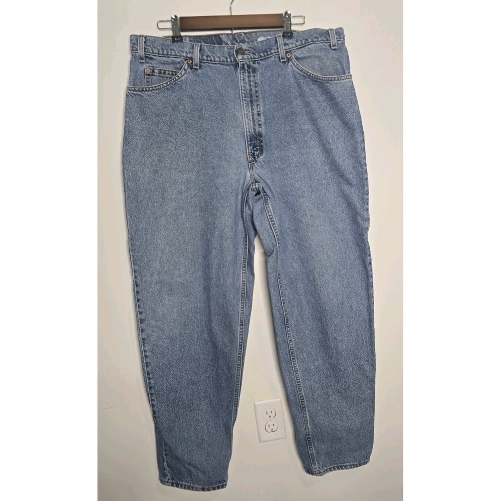 Vintage USA Made Levis 560 Orange Tab Mens Jeans 38x32 Loose Fit Tapered Denim